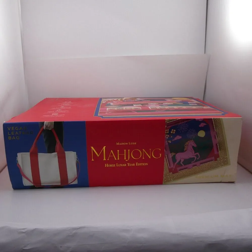 Deluxe Maison Lude Mahjong 160 Engraved Tile Horse Lunar Year Edition Starter Ki